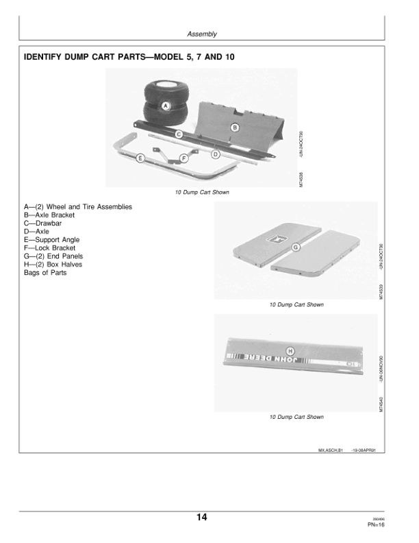John Deere 5, 7, 10, 15 Dump Carts Operator's Manual (OMM112605) - Image 2