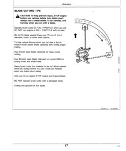 Alternative view of John Deere 25S, 30S, 38B Trimmer/Brush Cutter Operator's Manual (OMM112773)
