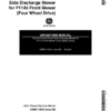 John Deere 72-Inch (Direct Drive) Side Discharge Mower (-140000) Operator's Manual (OMM113012)
