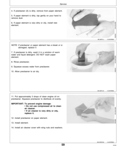 Alternative view of John Deere SRX75, SRX95 Riding Mower (010001-) Operator's Manual (OMM113855)