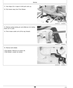 Alternative view of John Deere F510, F525 Front Mower (100001-) Operator's Manual (OMM113930)