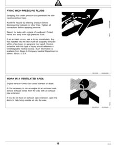 Alternative view of John Deere F710 & F725 Front Mowers (European Edition) Operator's Manual (OMM113934)