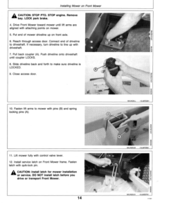 Alternative view of John Deere 60-Inch Rear Discharge Mower for Front Mowers & CUT Operator's Manual (OMM114494)