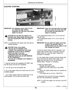 Alternative view of John Deere TRS21E, TRS21 Walk-Behind Snow Thrower Operator's Manual (OMM114674)