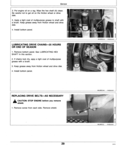 Alternative view of John Deere TRS27, TRS32 Walk-Behind Snow Blowers Operator's Manual (OMM114676)