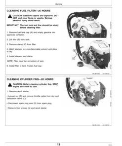 Alternative view of John Deere 21HC Hedge Clipper Operator's Manual (OMM115311)