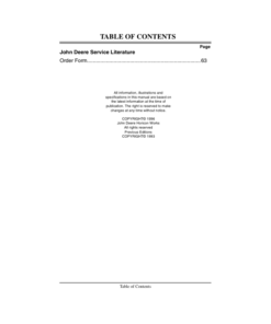 Alternative view of John Deere 60-Inch Direct-Drive Rear-Discharge Mower for F1145 Front Mowers (4WD) North America Operator's Manual (OMM117809)