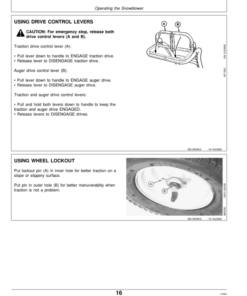 Alternative view of John Deere TRS22 Walk-Behind Snow Blower Operator's Manual (OMM117853)