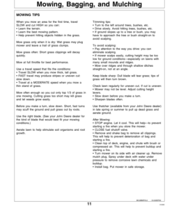 Alternative view of John Deere 14SB (255001-), 14SE (225001-) Rotary Mower Operator's Manual (OMM118170)