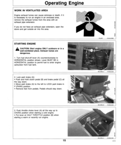 Alternative view of John Deere STX38 Lawn Tractor: Ser# On Cover Should Be (010001-) Operator's Manual (OMM118323)