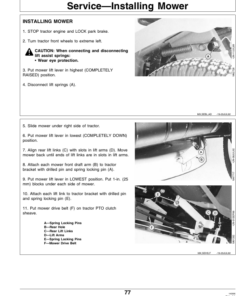 Alternative view of John Deere STX38 Lawn Tractor(100001-) Operator's Manual (OMM118660)