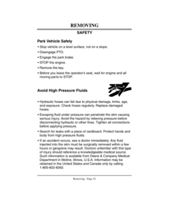 Alternative view of John Deere 10A Backhoe Operator's Manual (OMM118747)