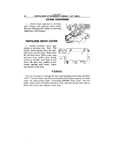 Alternative view of John Deere Van Brunt Fertilizer Attachment for 7-In.Model LL, 10 x 14 Model LZ Grain Drills Operator's Manual (OMM11955)