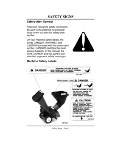 Alternative view of John Deere CS5, CS8 Chipper & Shredder Operator's Manual (OMM119652)