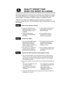 Alternative view of John Deere 20 SR7 Reel-Mounted Mower (110001-) Operator's Manual (OMM120416)