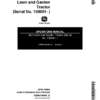 John Deere 320 Lawn & Garden Tractor (130001-) Operator's Manual (OMM120468)