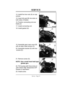 Alternative view of John Deere 21HC Hedge Clipper Operator's Manual (OMM120617)
