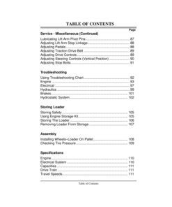 Alternative view of John Deere 3375 Skid Steers Operator's Manuals (OMM120644)