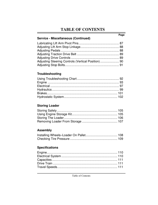 John Deere 3375 Skid Steers Operator's Manuals (OMM120644) - Image 2