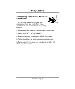 Alternative view of John Deere 47-Inch Snowblower (010001) Operator's Manual (OMM120713)