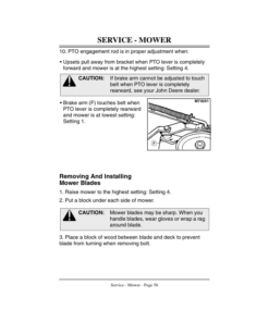 Alternative view of John Deere GX75 & GX95 Riding Mowers Operator's Manual (OMM121373)