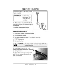 Alternative view of John Deere GX75 & GX95 Riding Mower Operator's Manual (OMM121742)