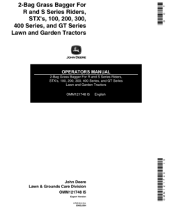 John Deere 2 Bag Grass Bagger Operator's Manual (OMM121748)