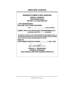 Alternative view of John Deere 2 Bag Grass Bagger Operator's Manual (OMM121748)