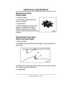 Alternative view of John Deere 25S, 30S, 38B Trimmer/Brush Cutter(Subs with OMM122063) Operator's Manual (OMM122060)