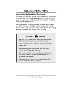 Alternative view of John Deere Grass/Weed Trimmer, Brush Cutter, Clearing Saw - Safety Manual Operator's Manual (OMM122063)