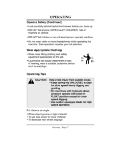 Alternative view of John Deere 54 Inch Front Blade (030001-) Operator's Manual (OMM122252)