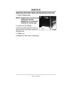 Alternative view of John Deere 7, 10 & 15 Utility Cart Operator's Manual (OMM122291)