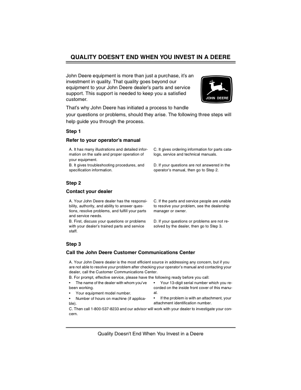 John Deere 38 Inch Snowthrower (010001-) Operator's Manual (OMM122446) - Image 2