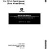 John Deere 60-Inch Direct-Drive Side-Discharge Mower for F1145 Front Mowers (4WD) Export Edition Operator's Manual (OMM123181)