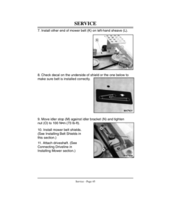 Alternative view of John Deere 60-Inch Direct-Drive Side-Discharge Mower for F1145 Front Mowers (4WD) Export Edition Operator's Manual (OMM123181)