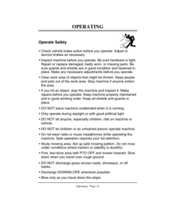 Alternative view of John Deere 60-Inch Tractor-Mounted Mower Operator's Manual (OMM123190)