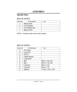 Alternative view of John Deere 72-Inch (Direct Drive) Side Discharge Mower (045001-) Operator's Manual (OMM123202)
