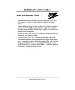 Alternative view of John Deere 47-, 59-In. Snowblower (010001-) Operator's Manual (OMM123336)