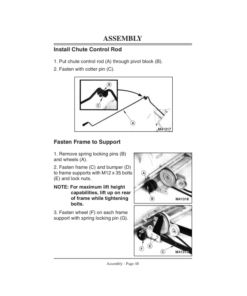 Alternative view of John Deere 42-Inch Snowthrower for 240, 245, 260, 265, 285, 320, 325, 345 Tractors (010001-200000) Operator's Manual (OMM123354)