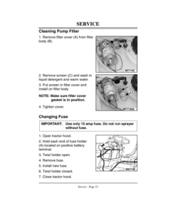 Alternative view of John Deere 15, 25 Gallon Wheeled & Portable Sprayer (010001-) Operator's Manual (OMM123748)
