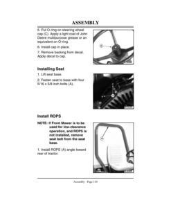 Alternative view of John Deere F925, F935 Front Mower (150001-) Operator's Manual (OMM124509)
