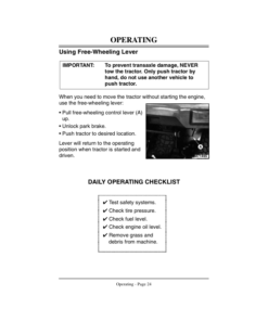 Alternative view of John Deere 455 Lawn & Garden Tractor Operator's Manual (OMM124543)