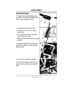 Alternative view of John Deere E35 Edger (610001-) Operator's Manual (OMM125170)