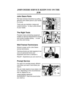 Alternative view of John Deere MC519 Material Collection Utility Cart (045001-) Operator's Manual (OMM125585)