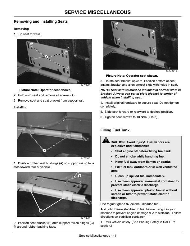 John Deere Turf Gator Utility Vehicle (001001-) Operator's Manual (OMM126764) - Image 2