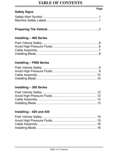 Alternative view of John Deere 54 Inch Front Blade (040001-) Operator's Manual (OMM126795)