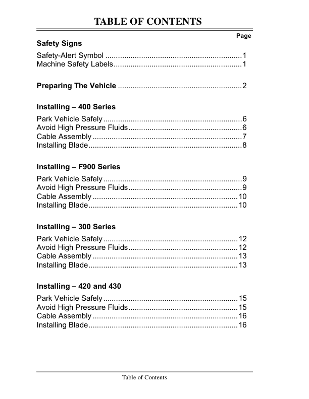 John Deere 54 Inch Front Blade (040001-) Operator's Manual (OMM126795) - Image 2