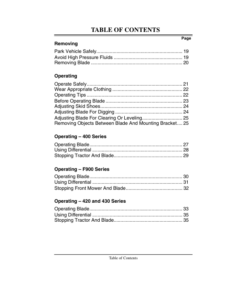 Alternative view of John Deere 54-Inch Front Blade (040001-) Operator's Manual (OMM126796)