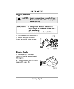 Alternative view of John Deere 8A & 8B Backhoe Operator's Manual (OMM126823)
