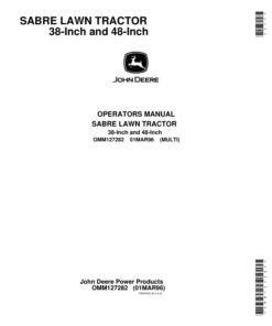 John Deere Sabre Lawn Tractor 38-Inch, 46-Inch Operator's Manual (OMM127282)